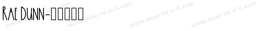 Rae Dunn字体转换